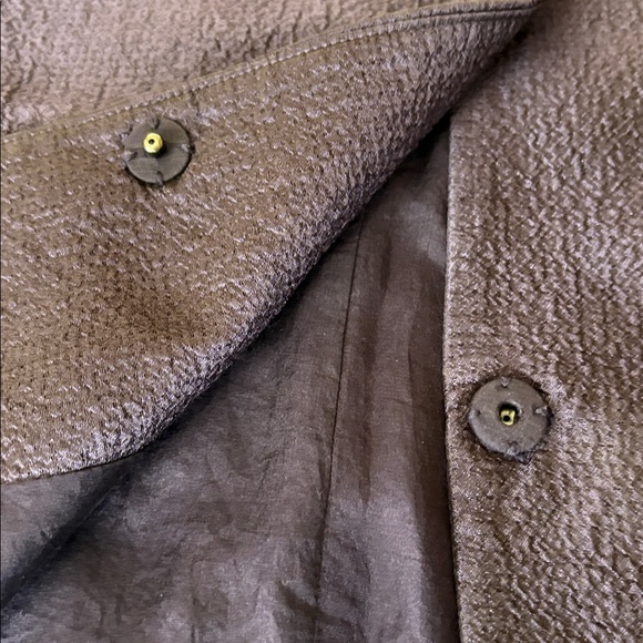 Eileen Fisher 100% Silk body/lining textured jacket with hidden snap closure, 1X - Picture 7 of 8